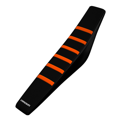 KTM 85SX 18-24 ORANGE/BLACK/BLACK Gripper Ribbed Seat Cover